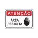 PLACA ÁREA RESTRITA