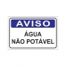 PLACA ÁGUA NÃO POTÁVEL