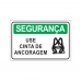 PLACA USE CINTA DE ANCORAGEM